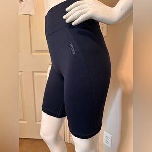 Gymshark Blue Bike Shorts High-Waisted Seamless